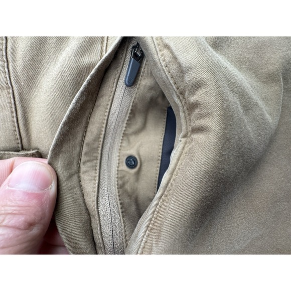 Mack Weldon 35/36x34 Brown Maverick Tech Chino Zip Pocket Pants *READ* - Picture 2 of 16